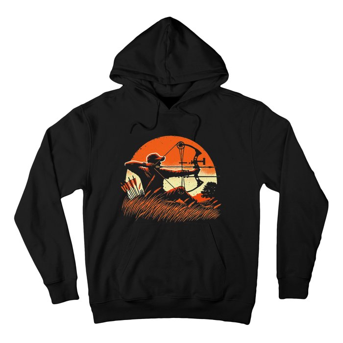 Archery Bow Hunter Deer Mule Elk Bow Hunting Hoodie