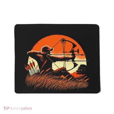 Archery Bow Hunter Deer Mule Elk Bow Hunting Mousepad