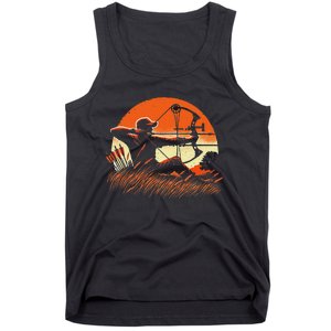 Archery Bow Hunter Deer Mule Elk Bow Hunting Tank Top