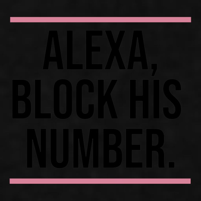 Alexa Block His Number Ladies PosiCharge Tri-Blend Wicking Tank