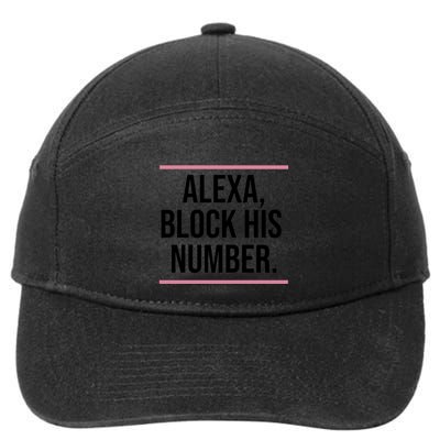 Alexa Block His Number 7-Panel Snapback Hat
