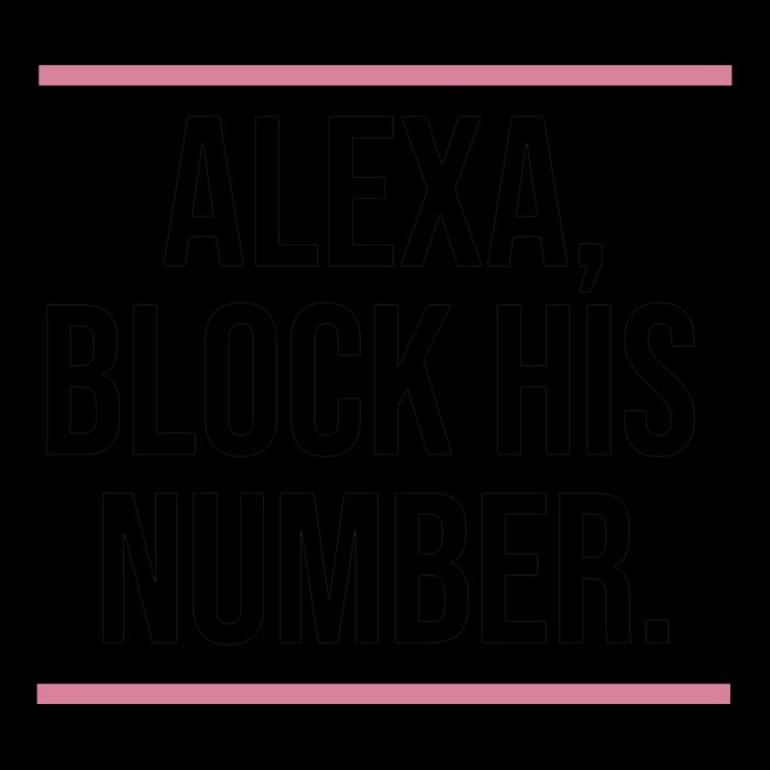 Alexa Block His Number 7-Panel Snapback Hat