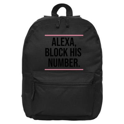 Alexa Block His Number 16 in Basic Backpack
