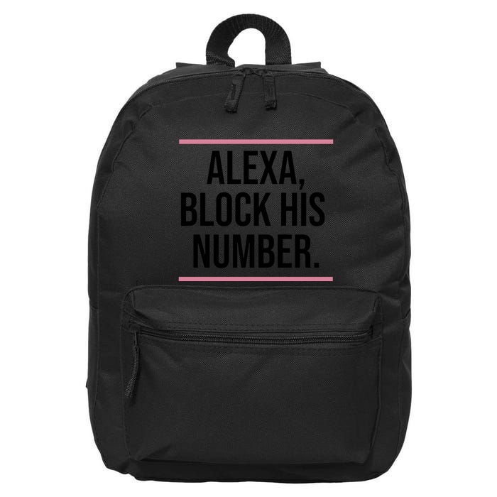 Alexa Block His Number 16 in Basic Backpack