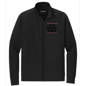 Alexa Block His Number Stretch Full-Zip Cadet Jacket