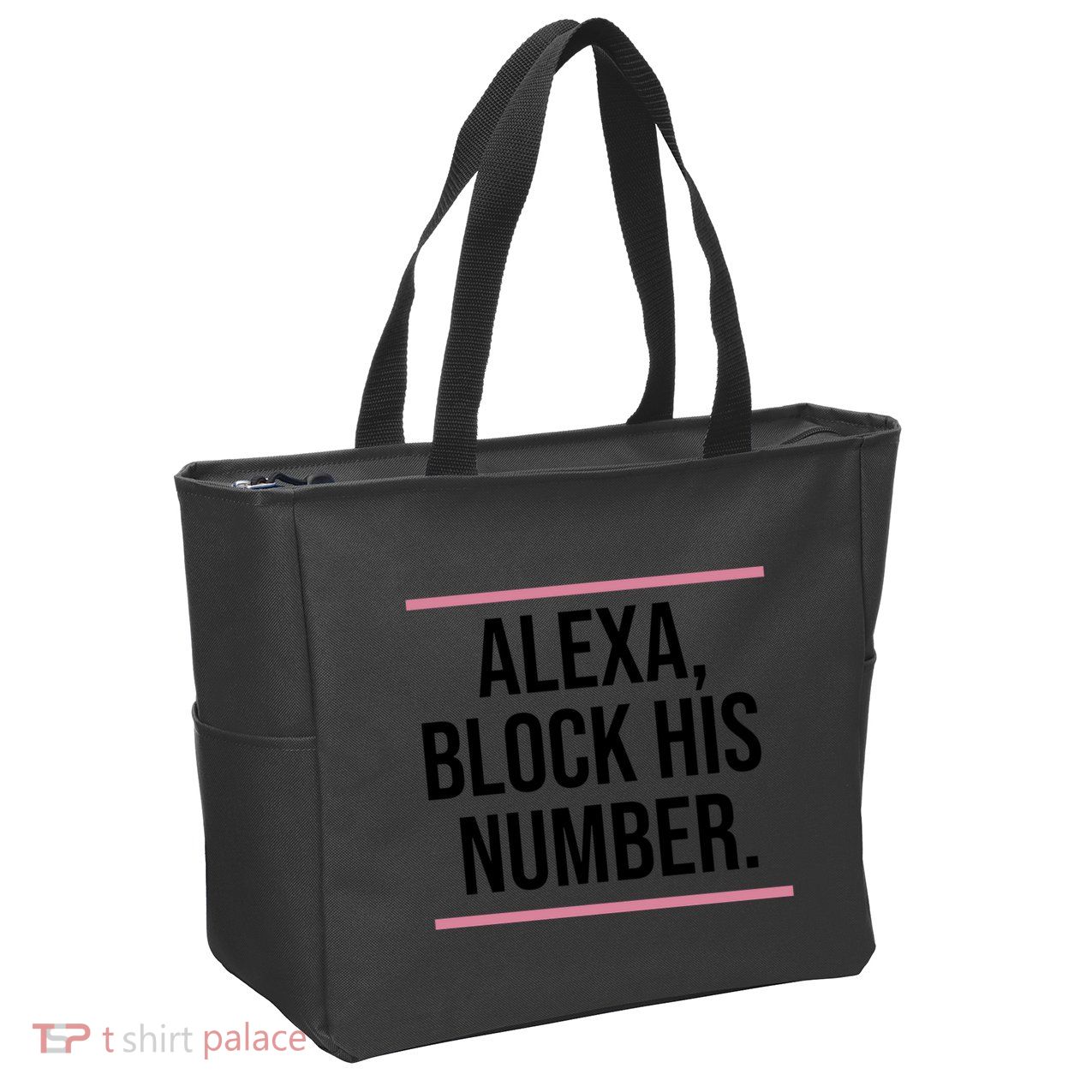 Alexa Block His Number Zip Tote Bag