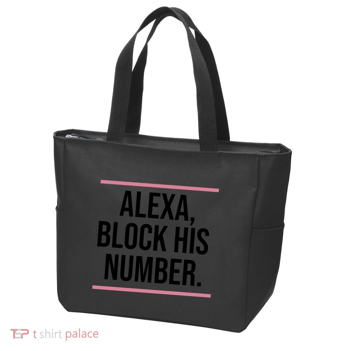 Alexa Block His Number Zip Tote Bag