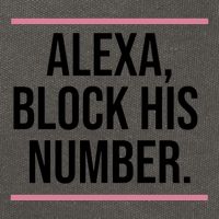 Alexa Block His Number Cotton Canvas Backpack