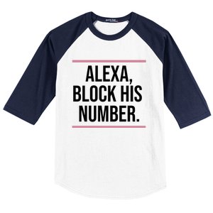 Alexa Block His Number Baseball Sleeve Shirt