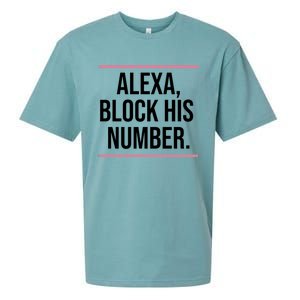 Alexa Block His Number Sueded Cloud Jersey T-Shirt