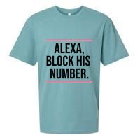 Alexa Block His Number Sueded Cloud Jersey T-Shirt
