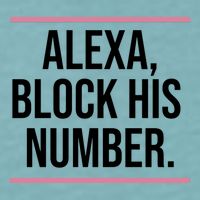 Alexa Block His Number Sueded Cloud Jersey T-Shirt