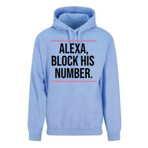 Alexa Block His Number Unisex Surf Hoodie