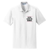 Alexa Block His Number Dry Zone Grid Polo