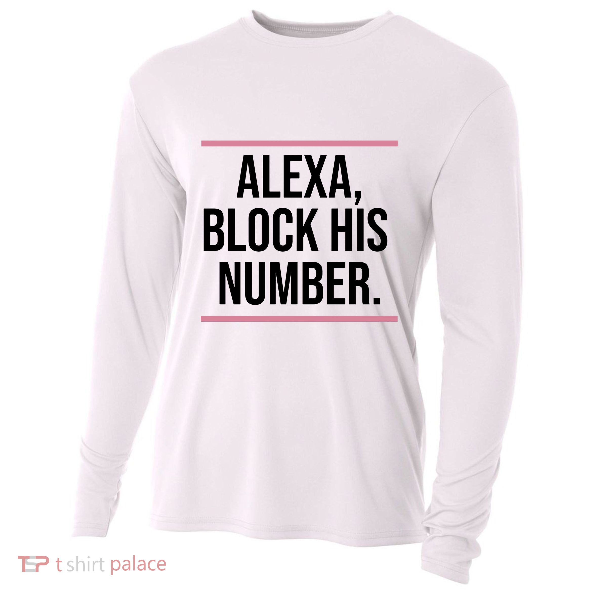 Alexa Block His Number Cooling Performance Long Sleeve Crew