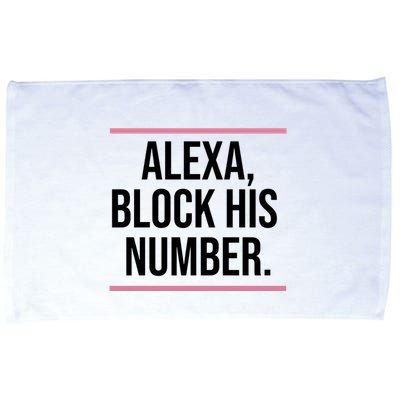 Alexa Block His Number Microfiber Hand Towel