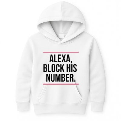 Alexa Block His Number Kids Hoodie