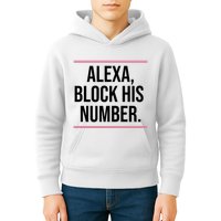 Alexa Block His Number Kids Hoodie