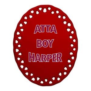 Atta Boy Harper Ceramic Oval Ornament