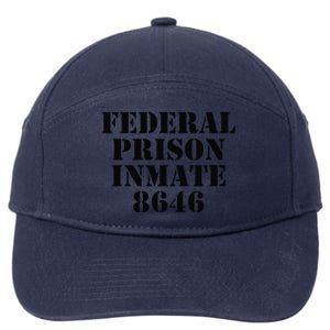 Anti Biden Halloween Costume Prison Inmate 8646 Pro Trump 7-Panel Snapback Hat