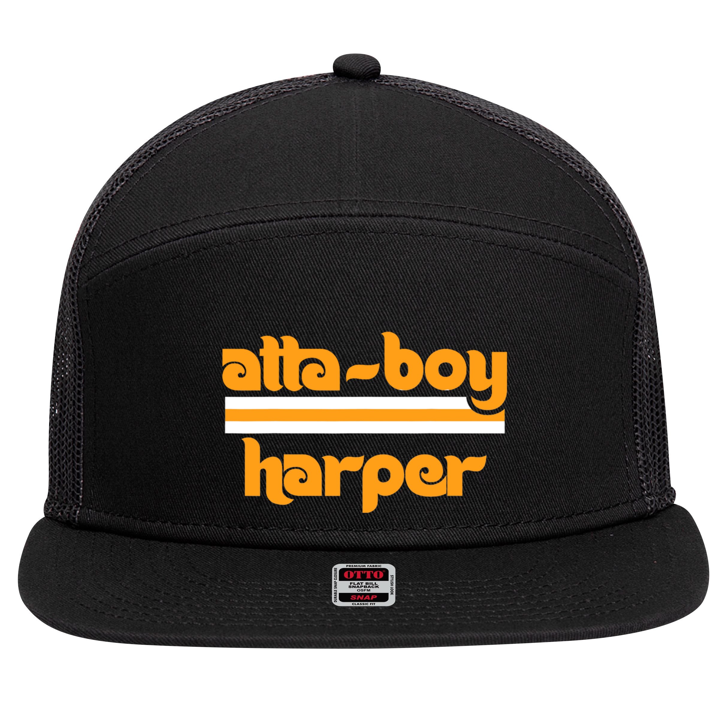 Atta Boy Harper Trending Atta Boy Harper 7 Panel Mesh Trucker Snapback Hat