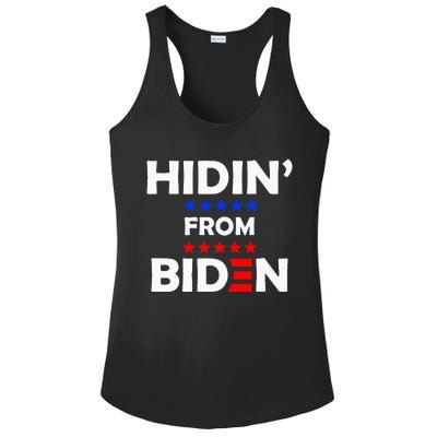 Anti Biden Hidin From Biden Ladies PosiCharge Competitor Racerback Tank