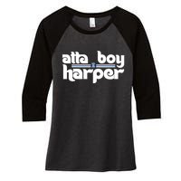 Atta Boy Harper Trending Atta Boy Harper Women's Tri-Blend 3/4-Sleeve Raglan Shirt