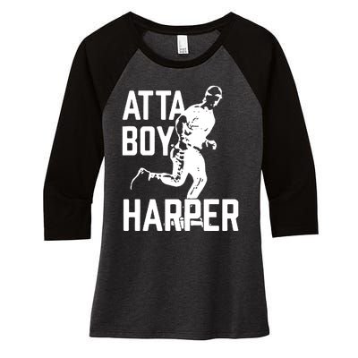 Atta Boy Harper Trending Atta Boy Harper Women's Tri-Blend 3/4-Sleeve Raglan Shirt