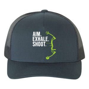 Archery Bow Hunting Shirts Aim Exhale Shoot Yupoong Adult 5-Panel Trucker Hat