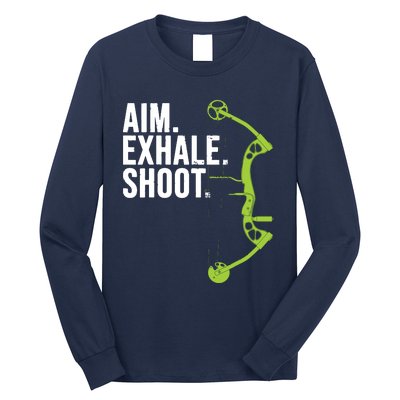 Archery Bow Hunting Shirts Aim Exhale Shoot Long Sleeve Shirt