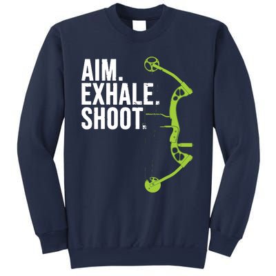 Archery Bow Hunting Shirts Aim Exhale Shoot Sweatshirt