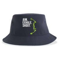 Archery Bow Hunting Shirts Aim Exhale Shoot Sustainable Bucket Hat