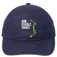 Archery Bow Hunting Shirts Aim Exhale Shoot 7-Panel Snapback Hat