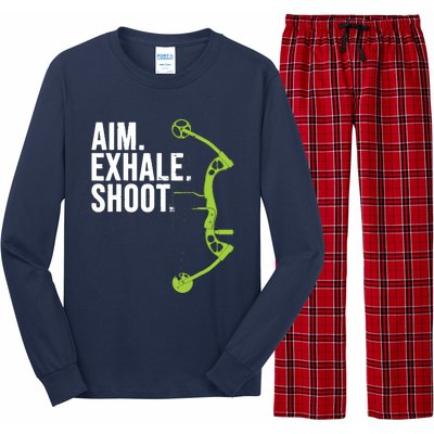 Archery Bow Hunting Shirts Aim Exhale Shoot Long Sleeve Pajama Set