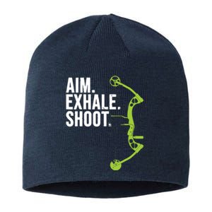 Archery Bow Hunting Shirts Aim Exhale Shoot Sustainable Beanie