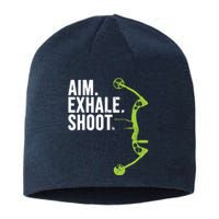 Archery Bow Hunting Shirts Aim Exhale Shoot Sustainable Beanie