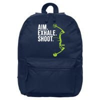 Archery Bow Hunting Shirts Aim Exhale Shoot 16 in Basic Backpack