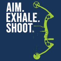Archery Bow Hunting Shirts Aim Exhale Shoot 16 in Basic Backpack