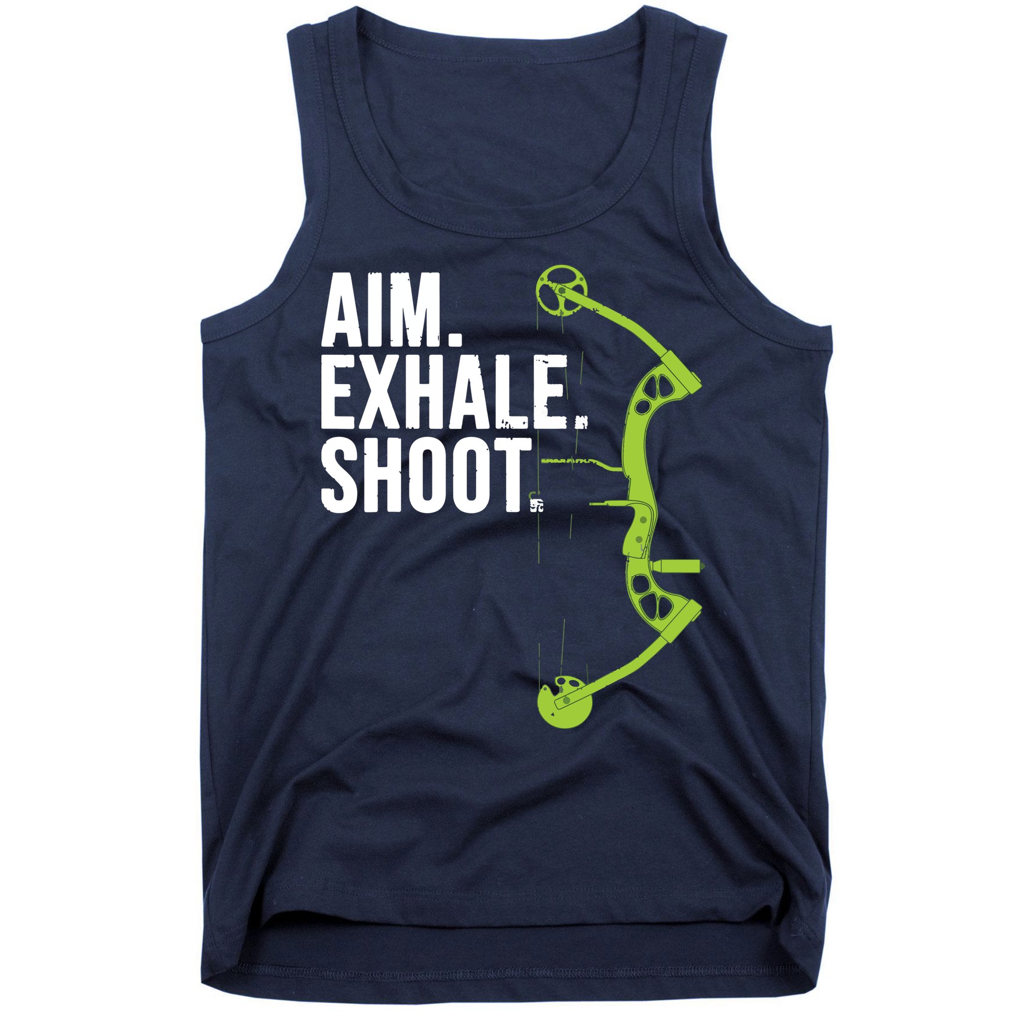 Archery Bow Hunting Shirts Aim Exhale Shoot Tank Top