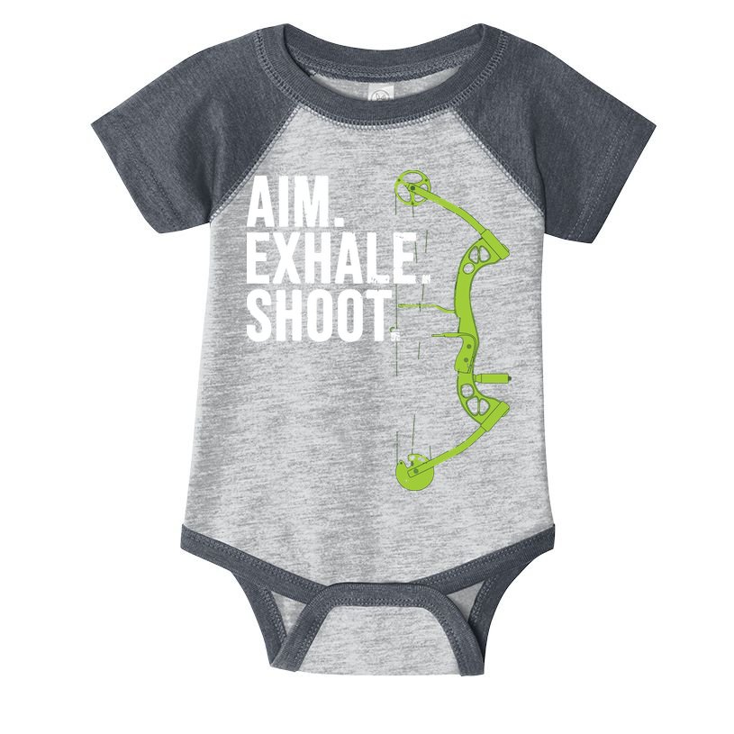 Archery Bow Hunting Shirts Aim Exhale Shoot Infant Baby Jersey Bodysuit