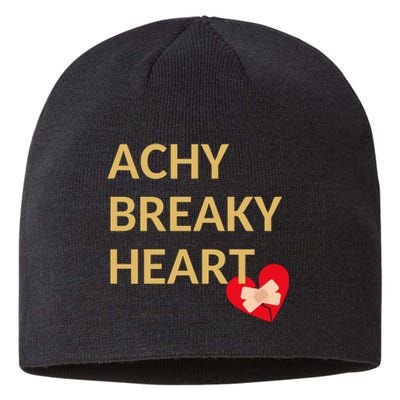 Achy Breaky Heart Gift For Music Lovers Sustainable Beanie