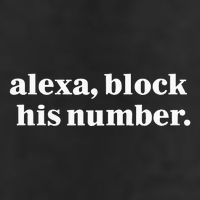 Alexa Block His Number Crop Fleece Hoodie