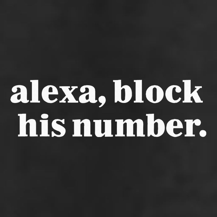 Alexa Block His Number Crop Fleece Hoodie