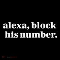Alexa Block His Number Womens Tank Top