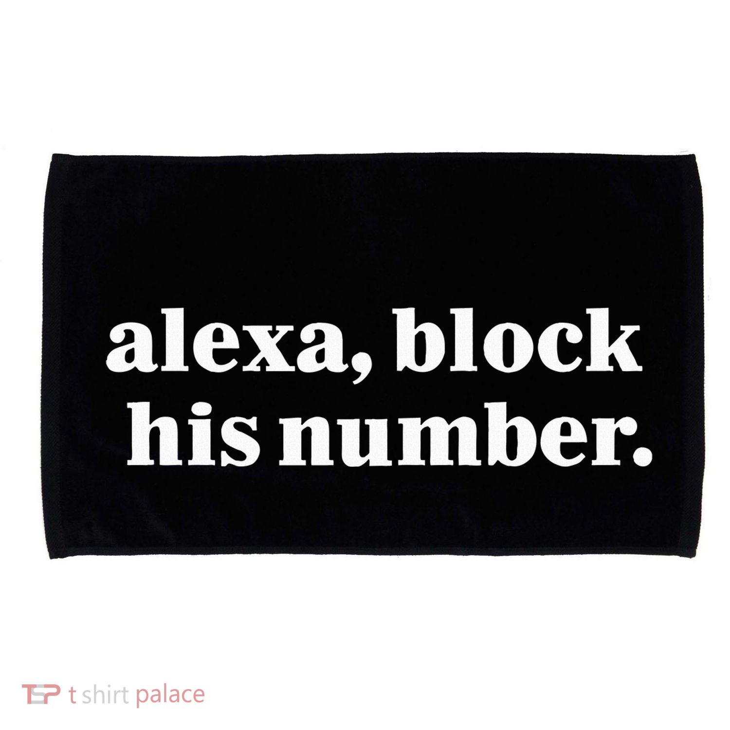Alexa Block His Number Microfiber Hand Towel