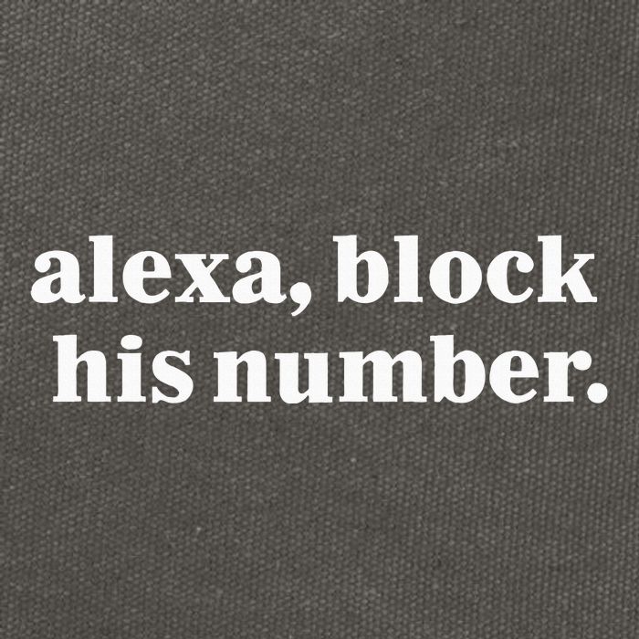 Alexa Block His Number Cotton Canvas Backpack