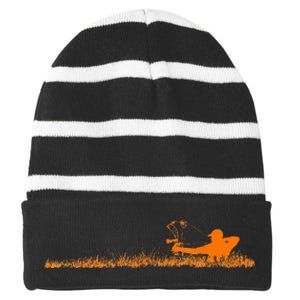 Archery Bow Hunter Deer Mule Elk Bow Hunting Accessories Striped Beanie with Solid Band