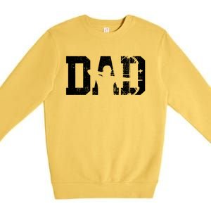 Archery Bow Hunting Dad Fathers Day Gift Premium Crewneck Sweatshirt