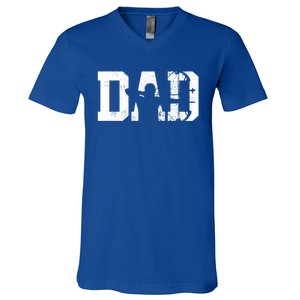 Archery Bow Hunting Dad Fathers Day Gift V-Neck T-Shirt