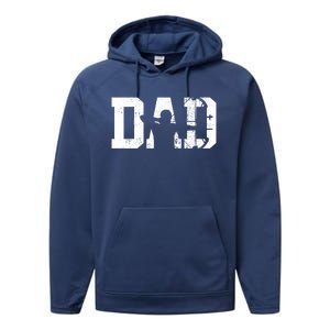 Archery Bow Hunting Dad Fathers Day Gift Performance Fleece Hoodie